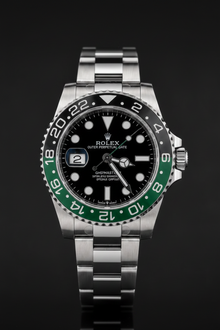 Stainless steel Rolex GMT-Master I/Green and Black