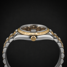 ROLEX DATEJUST CHOCOLATE DIAL 18K ROSE GOLD/STEEL